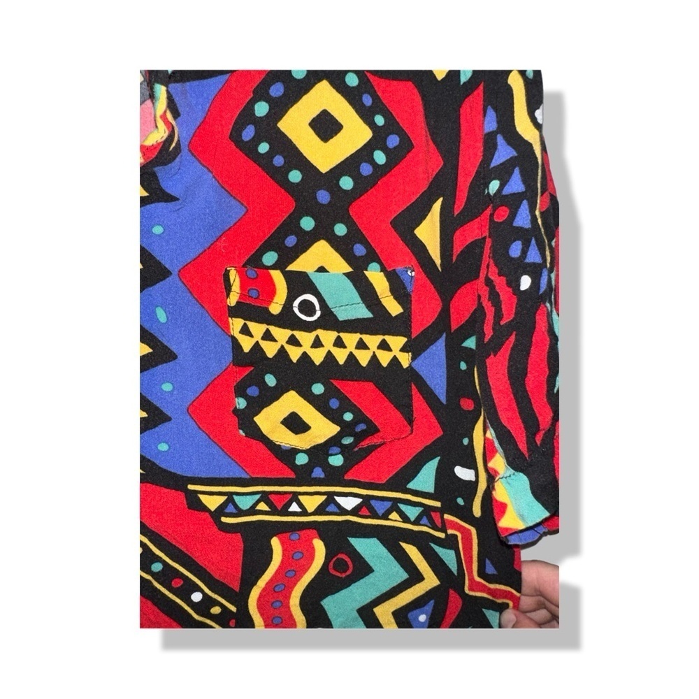 Reason Unity Allover Geometric Print Short Sleeve… - image 7